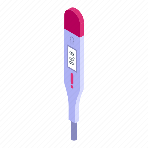 Thermometer, isometric, medical icon - Download on Iconfinder