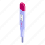 thermometer, isometric, medical 