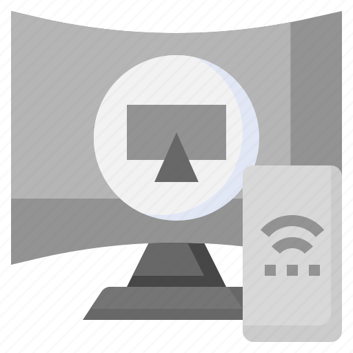 Screen, cast, smart, tv, electronics, smartphone icon - Download on Iconfinder