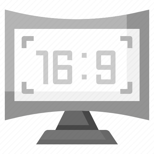 Screen, ratio, display, size, tv, diagonal, electronics icon - Download on Iconfinder