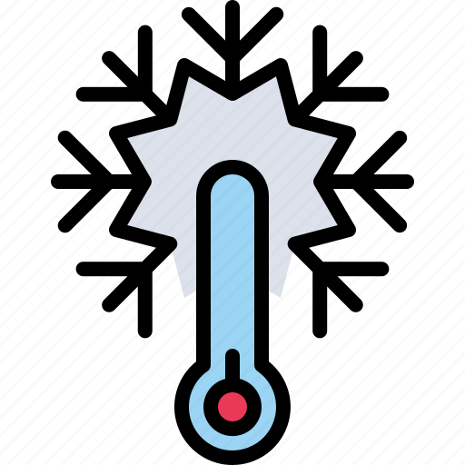 Snow, snowflake, cold, weather, thermometer, season, winter temperature icon - Download on Iconfinder