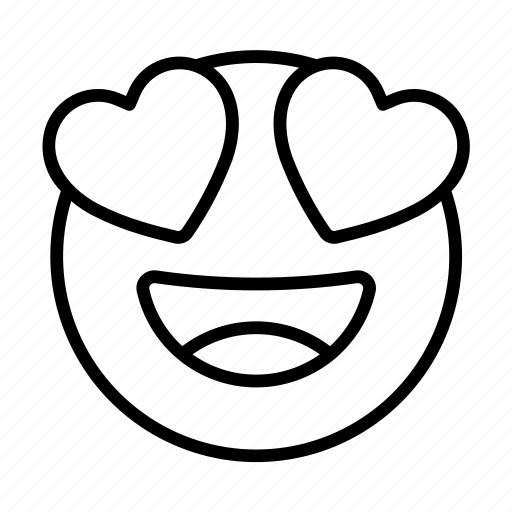 Emoji, heart eyes, in love, smileys icon - Download on Iconfinder
