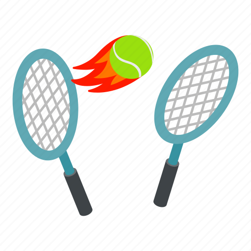 Tennissymbol, isometric, tennis, racket, flying icon - Download on Iconfinder