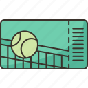 ticket, tennis, sports, tournament, event