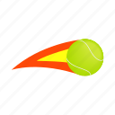 ball, fire, flame, isometric, speed, sport, tennis