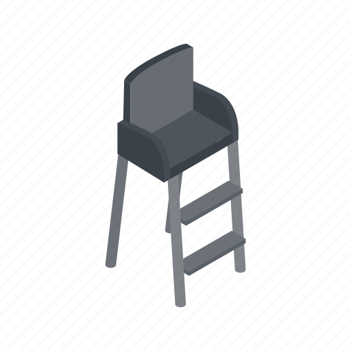 Chair, game, isometric, judge, match, referee, tennis icon - Download on Iconfinder