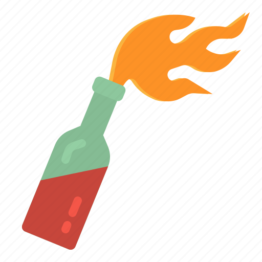 Cocktail, fire, incendiary, molotov, terrorism icon - Download on Iconfinder