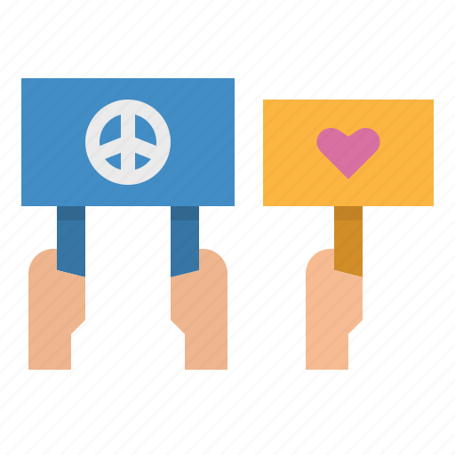 Activism, banner, peace, protest, sign icon - Download on Iconfinder