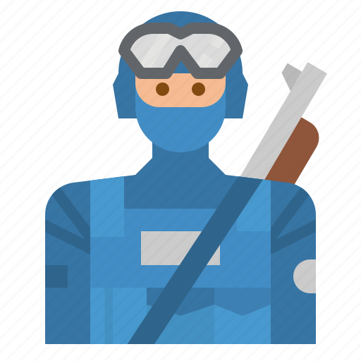 Avatar, military, people, police, swat icon - Download on Iconfinder