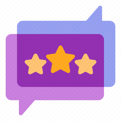 Chat, comment, feedback, review, star icon - Download on Iconfinder