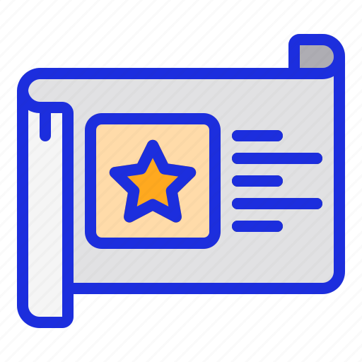 Article, love, rating, star, testimonial icon - Download on Iconfinder