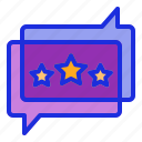 chat, comment, feedback, review, star