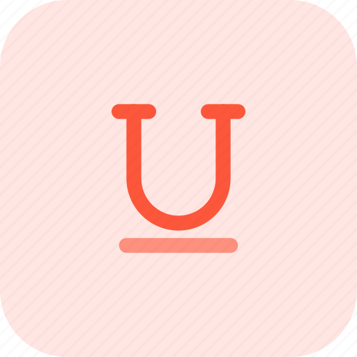 Underline, text, editor, font icon - Download on Iconfinder