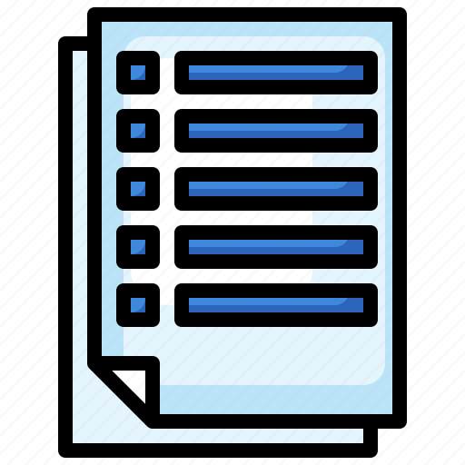 List, menu, categories, paper icon - Download on Iconfinder