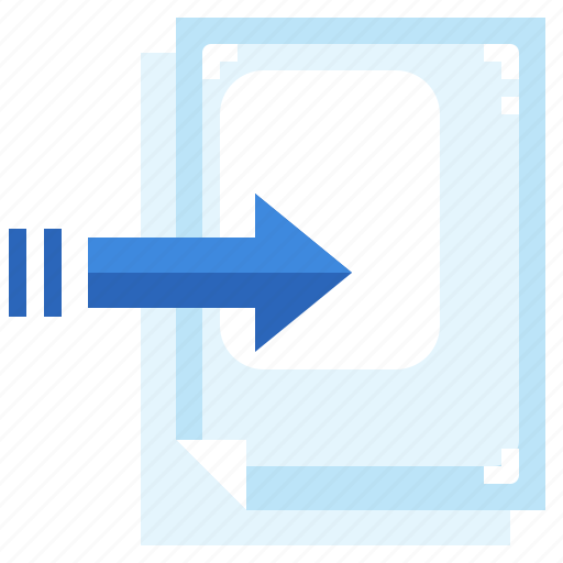 Import, file, arrow, document, option icon - Download on Iconfinder