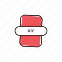 rich text, rich text format, rtf, rtf file, rtf icon, office