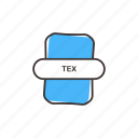 extension, tex, tex icon, text, paper
