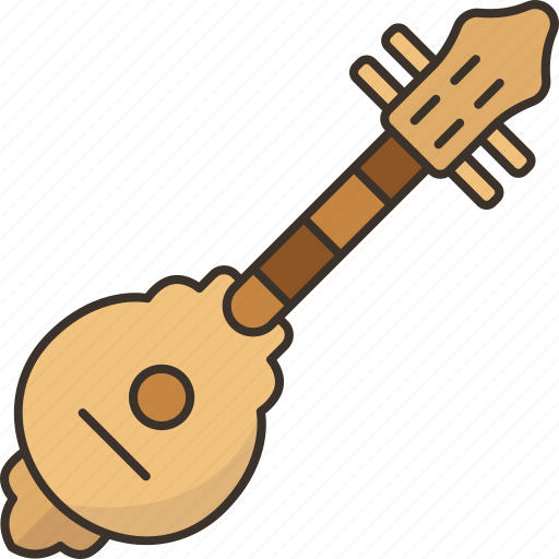 Mandolin, phin, lute, thai, musical icon - Download on Iconfinder
