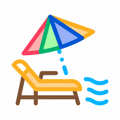 Beach, chair, deck, equipment, thailand, umbrella, vacation icon - Download on Iconfinder