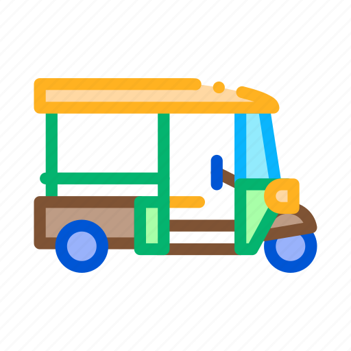 National, public, taxi, thailand, transport, tuk, typical icon - Download on Iconfinder