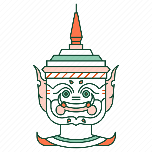 Culture, giant, khon, ramayana, thai, thailand, traditional icon - Download on Iconfinder