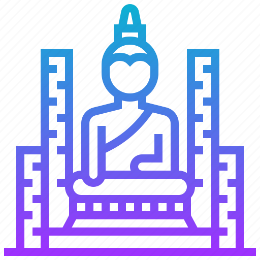 Buddha, building, city, landmark, old, thailand icon - Download on Iconfinder