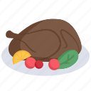 turkey, roasted, thanksgiving, holiday, dinner, food, tomato
