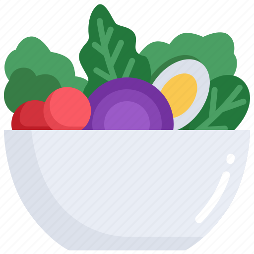 Salad, healthy, food, fresh, diet, organic, vegetable icon - Download on Iconfinder