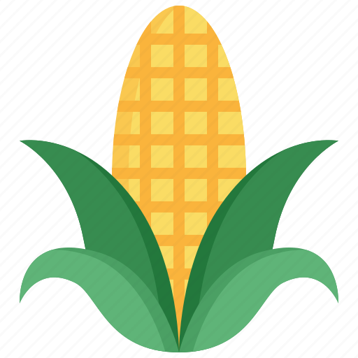 Corn, agriculture, maize, food, vegetable, nature, farm icon - Download on Iconfinder