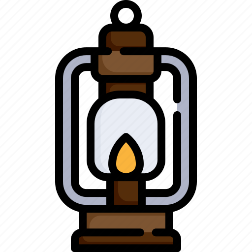 Lantern, oil, lamp, fire, flame, light, decoration icon - Download on Iconfinder
