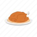cooked turkey, thanksgiving dinner, turkey, thanksgiving