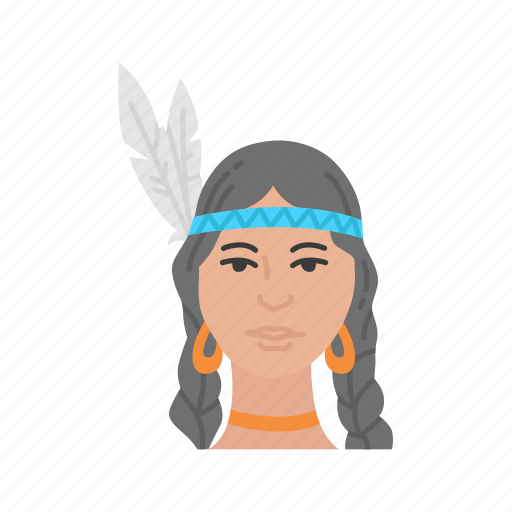 Head dress, indian woman, indian, thanksgiving icon - Download on Iconfinder