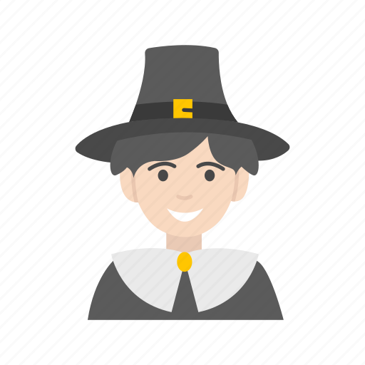 American settler, boy pilgrim, pilgrim, thanksgiving icon - Download on Iconfinder