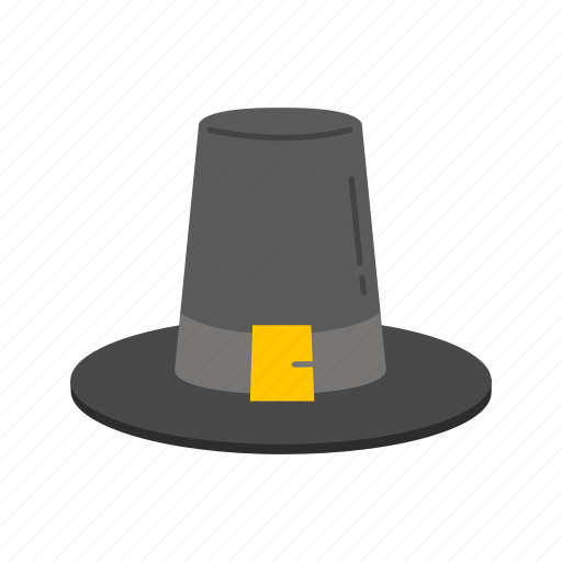 Hat, hat with buckle, pilgrim hat, thanksgiving icon - Download on Iconfinder