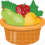 basket, fresh fruits, fruits, fruits basket, natural food 