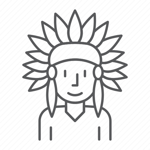 Native, american, indian, man, headdress, traditional, person icon - Download on Iconfinder