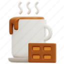 hot, chocolate, mug, drink, food, tea, cup, coffee, 3d 