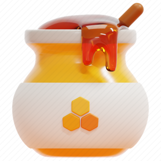 Honey, bee, honeycomb, food, organic, bees, sweet 3D illustration - Download on Iconfinder