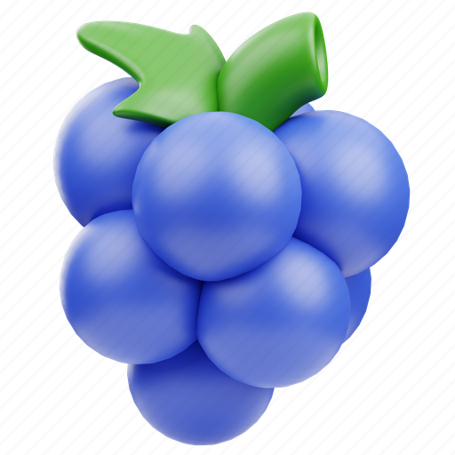 Grape, thanksgiving, holiday, autumn, happy, fall, celebration 3D illustration - Download on Iconfinder