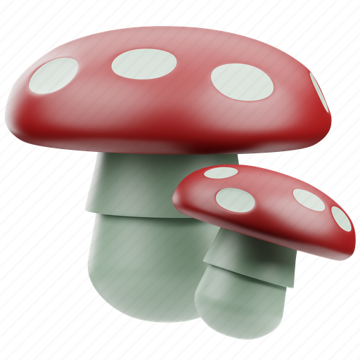 Mushroom, thanksgiving, holiday, autumn, happy, fall, celebration 3D illustration - Download on Iconfinder