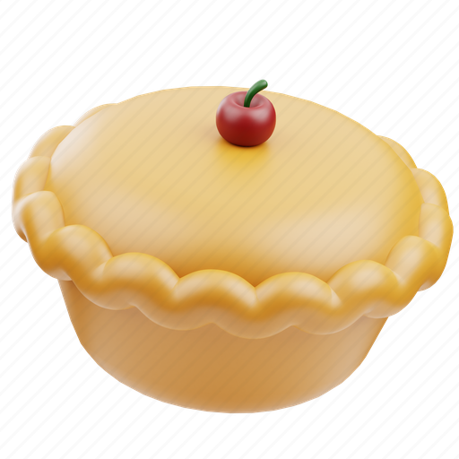 Pie, thanksgiving, holiday, autumn, happy, fall, celebration 3D illustration - Download on Iconfinder
