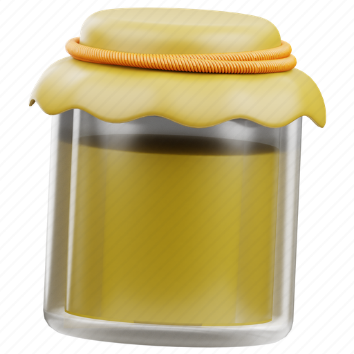Honey, jar, thanksgiving, holiday, autumn, happy, fall 3D illustration - Download on Iconfinder