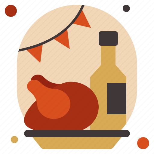 Feast, thanksgiving, turkey, vegetable, pumpkin, pie, dinner icon - Download on Iconfinder