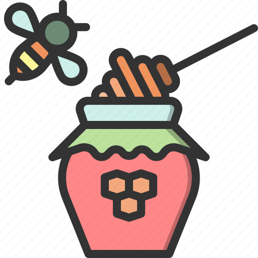 Honey, sweet, sugar, bee, sticky, jam, honeycomb icon - Download on Iconfinder