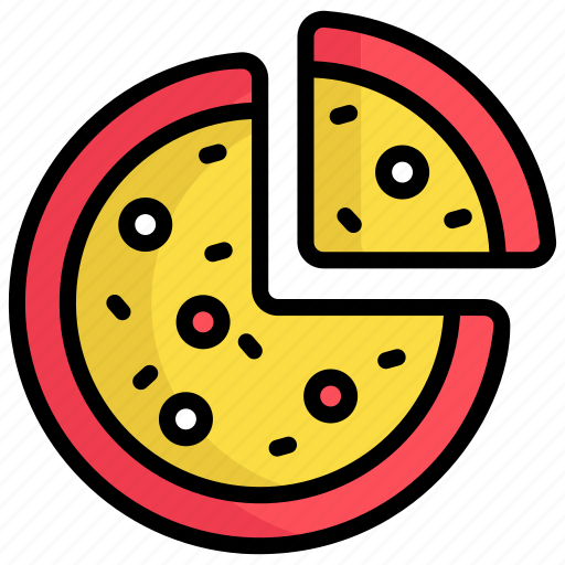 Pizza, slice, italian, fast-food, fast, junk-food, restaurant icon - Download on Iconfinder