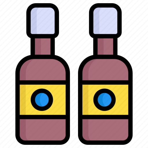 Beer bottles, drink, alcohol, bottle, wine, beverage, party icon - Download on Iconfinder