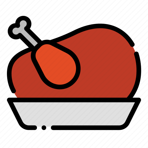 Turkey, thanksgiving, holiday, autumn, vacation, food icon - Download on Iconfinder