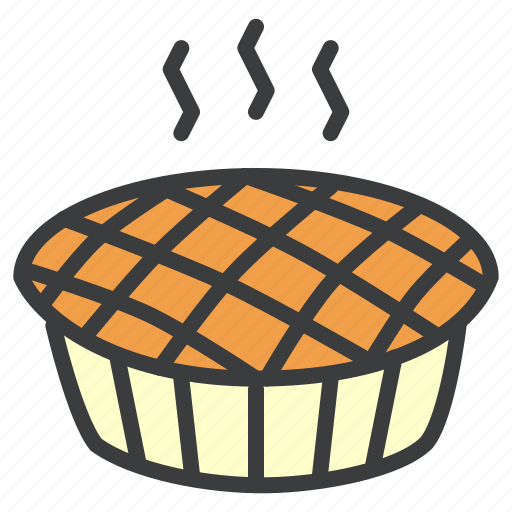 Cake, cranberry, dessert, pie, pumpkin, sweet, hygge icon - Download on Iconfinder