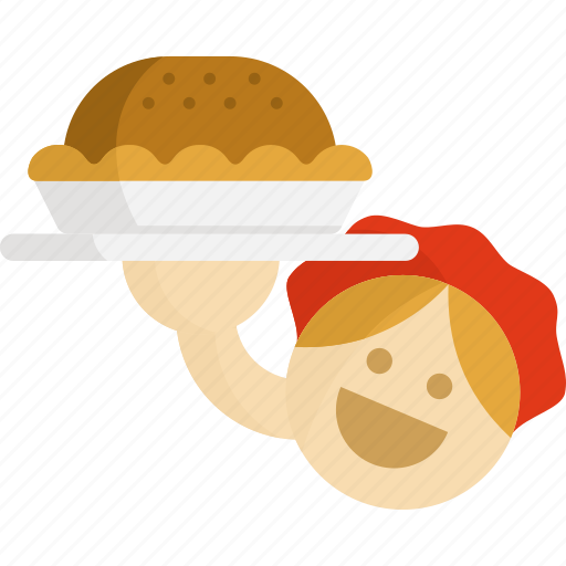 Cake, cooking, food, restaurant, service, thanksgiving, woman icon - Download on Iconfinder