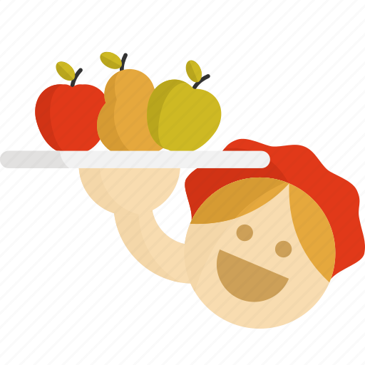 Cooking, food, fruit, restaurant, service, thanksgiving, woman icon - Download on Iconfinder